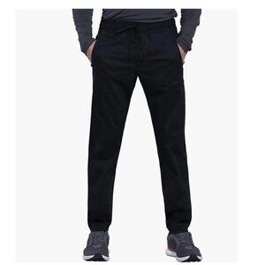 Cherokee Men Scrubs Pant Natural Rise Jogger with Zip Cargo Pocket WW012T